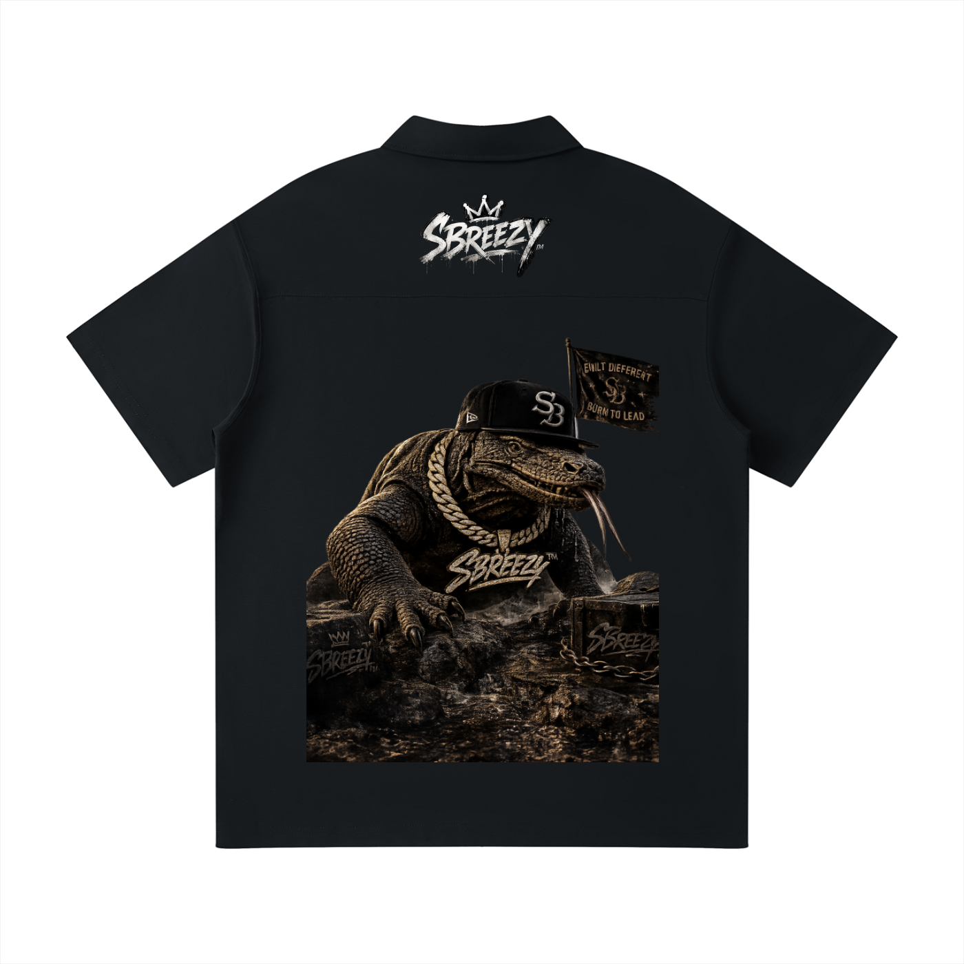 Sbreezy Komo Dragon Quarter-Zip Polo Shirt
