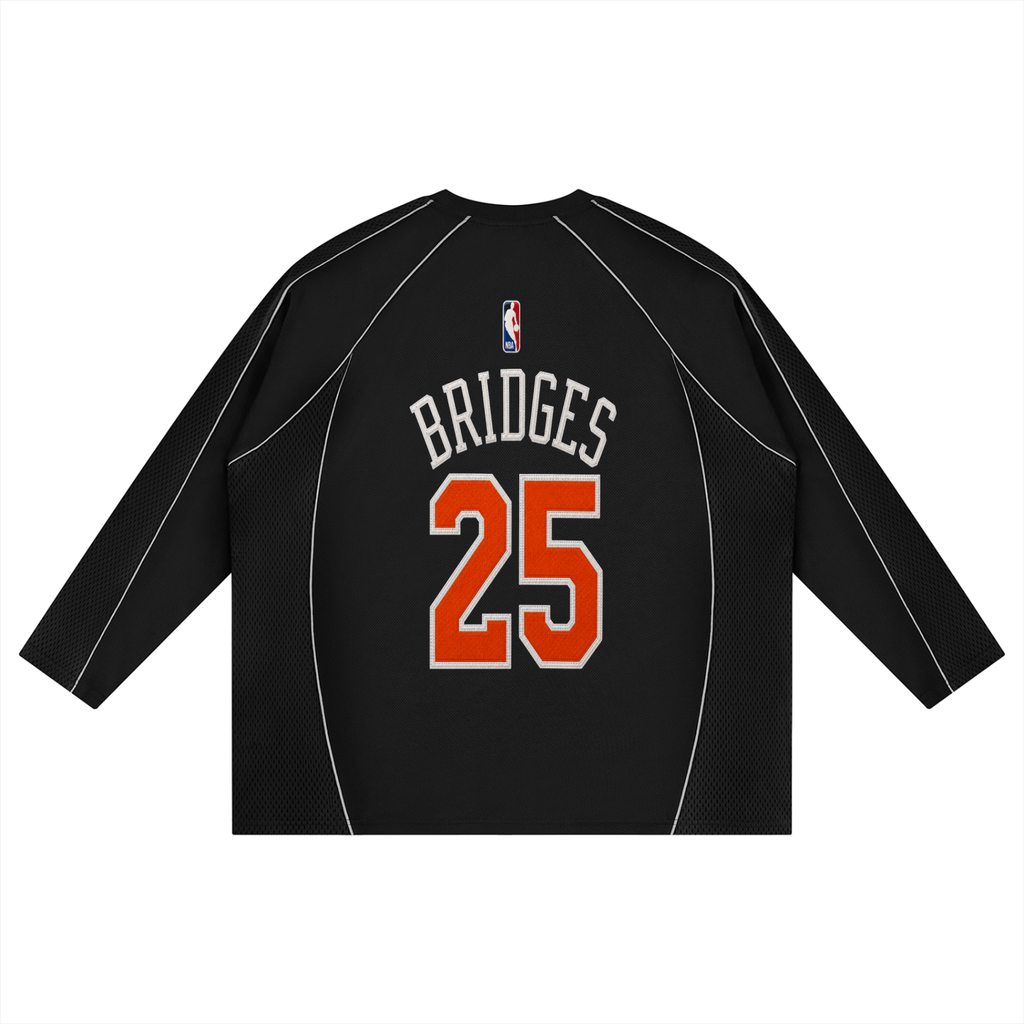 MIKAL BRIDGES Sbreezy Knicks Paneled Raglan Soccer Jersey