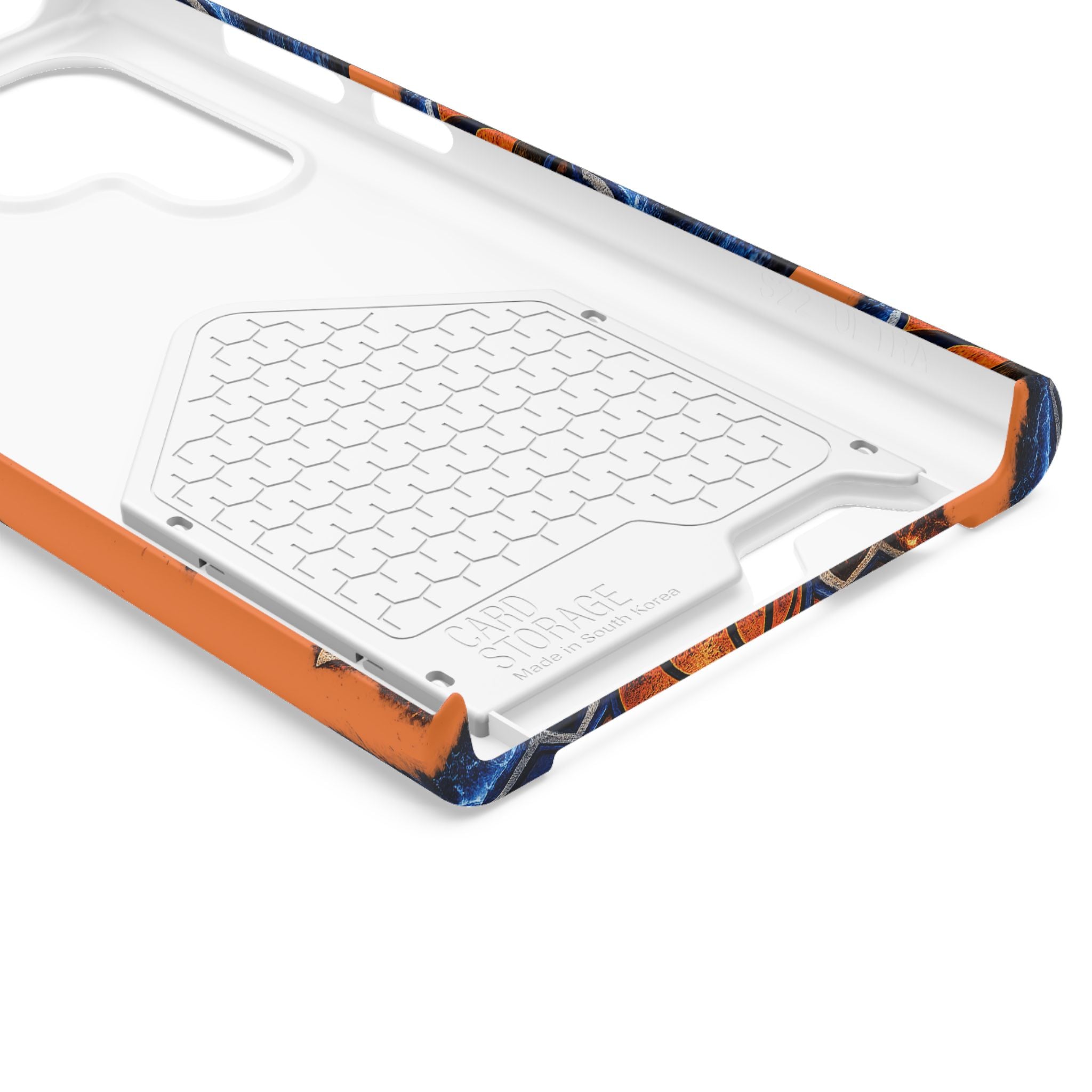 New York Knicks Card Holder Phone Case — Orange Team Logo Wallet Case