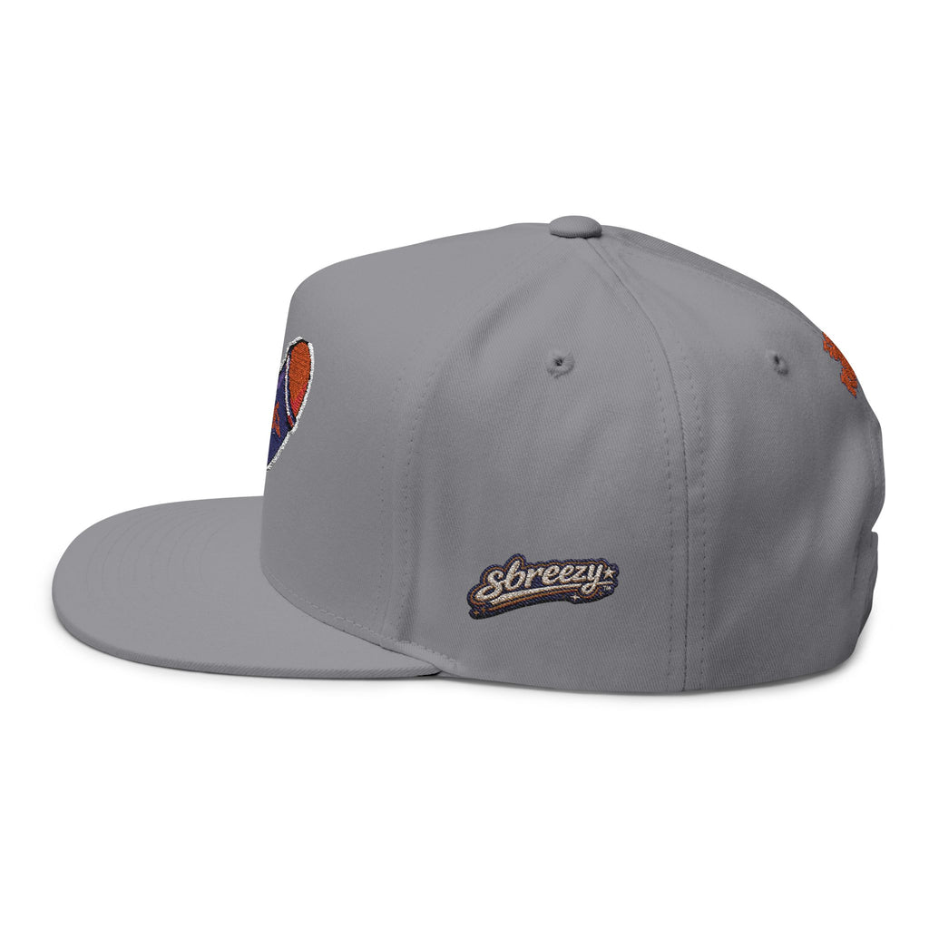 Embroidered Rocket Knicks Big Boy Flat Bill Cap