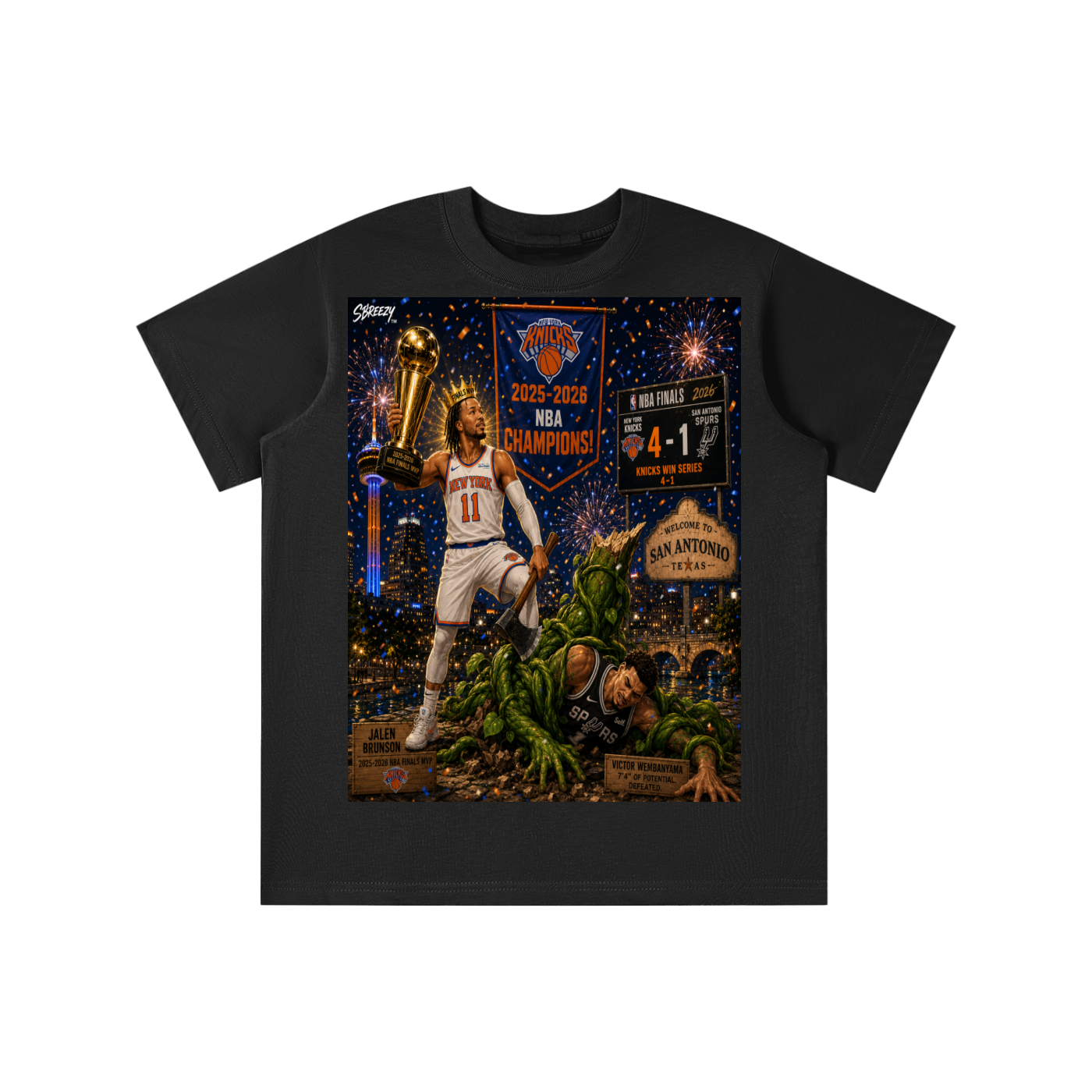 Jalen and the beanstalk alien Kids' T-shirt