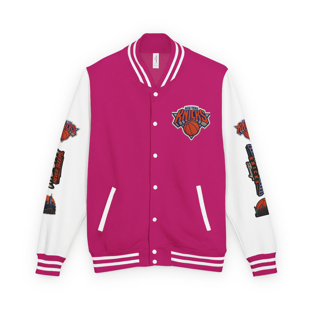 Letterman Jacket — 'The City Never Sleeps' New York Knicks Varsity Jacket