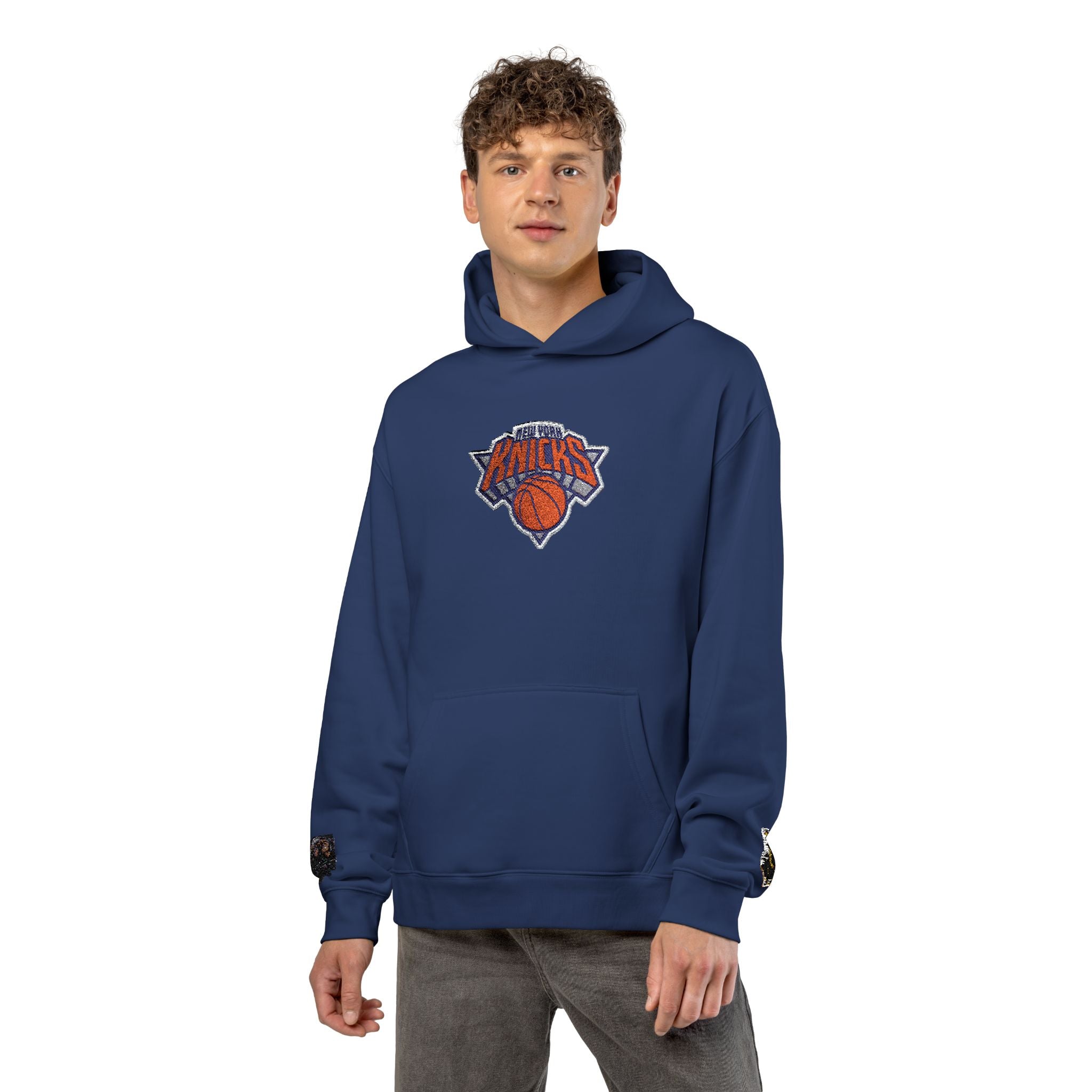 New York Knicks Logo Hoodie - Relaxed Streetwear Pullover