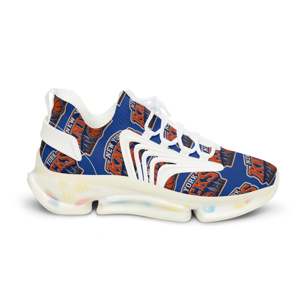 Knicks Basketball Mesh Sneakers — Men's Team Logo Athletic Shoes