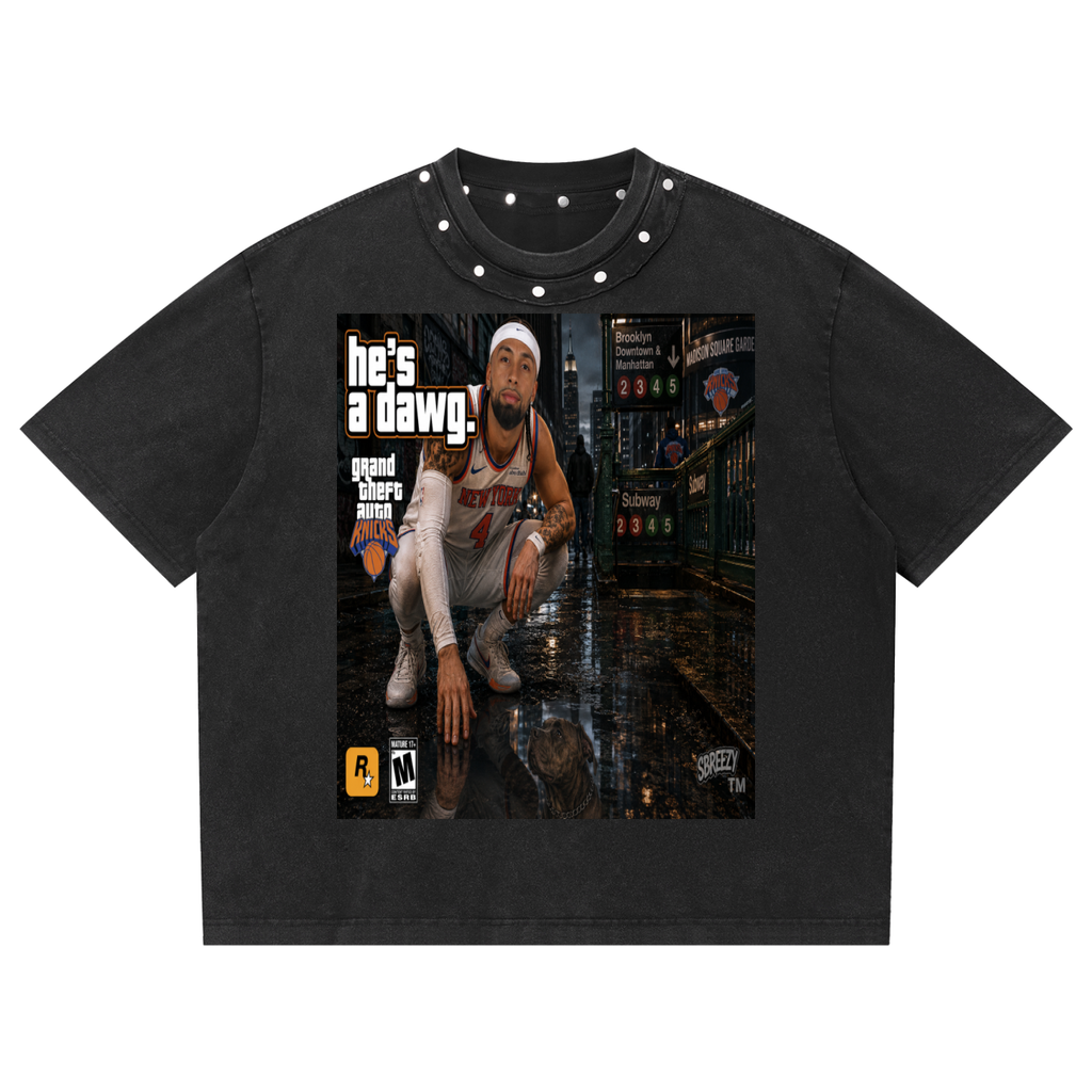He's a dawg Studded T-Shirt