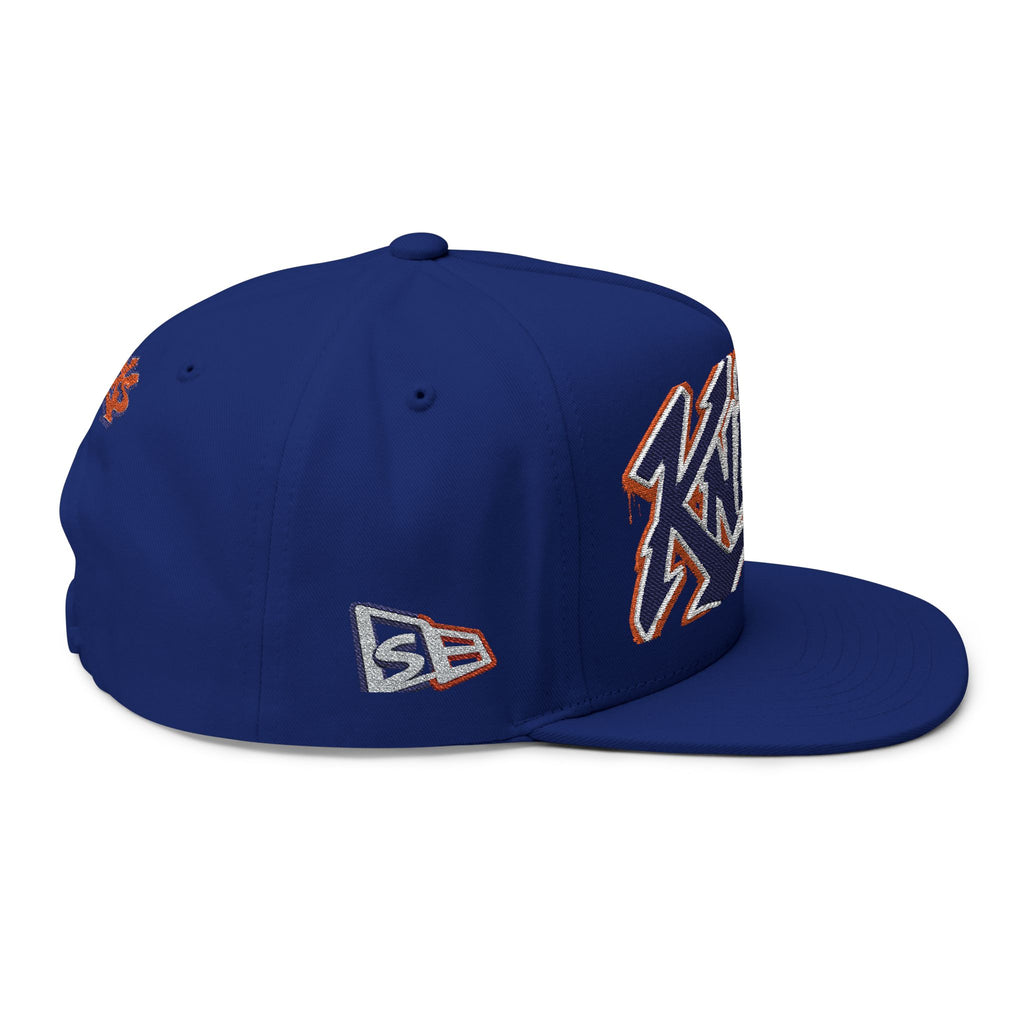 Knicks Embroidered Flat Bill Cap