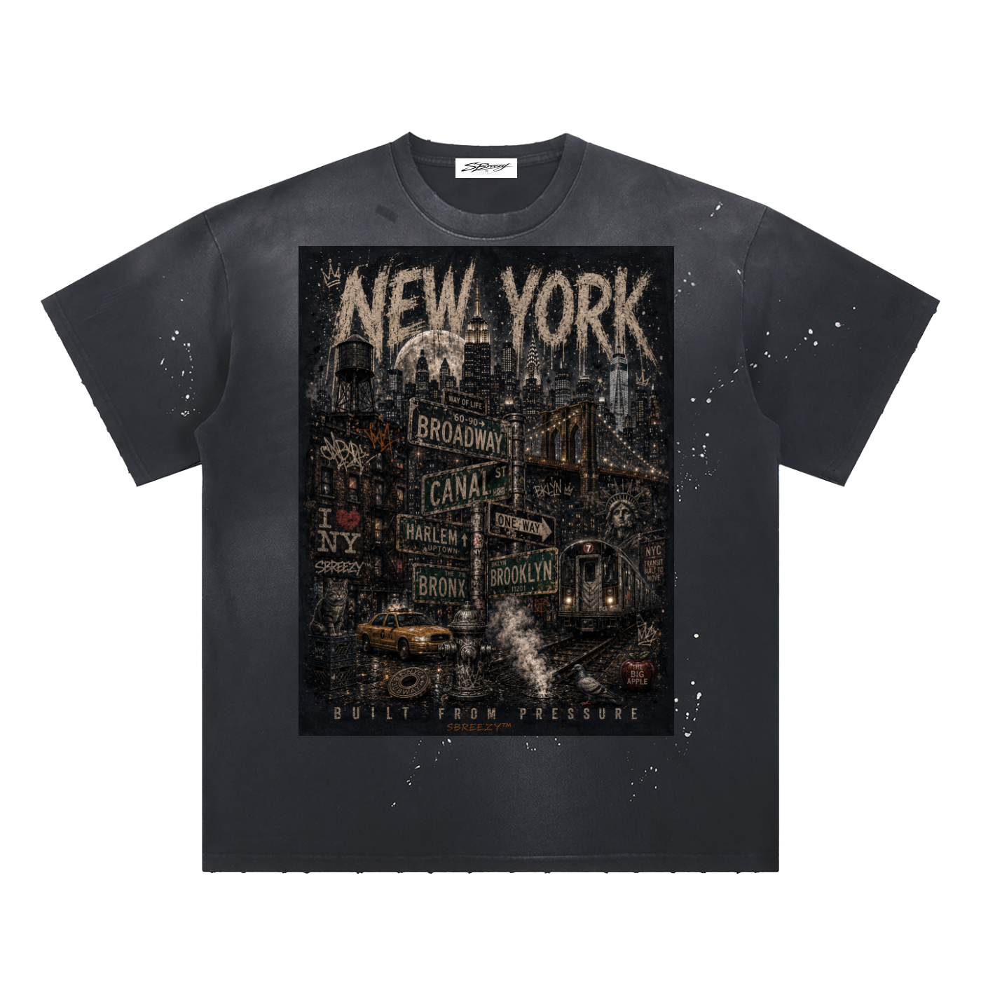 Nyc Paint Splatter T-Shirt