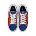 Women's Low-Top Sneakers — KNICKS Bold Blue & Orange Graffiti Design