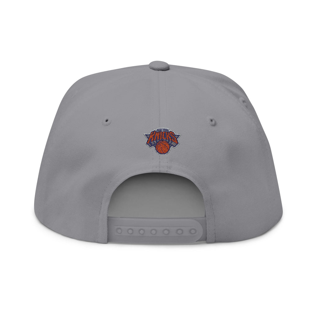 New York Dad Basketball Flat Bill Cap — Embroidered Sports Dad Hat