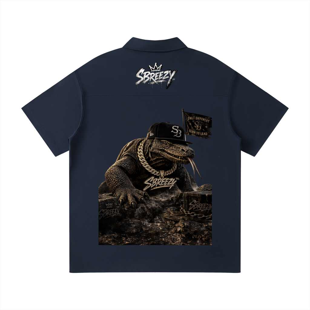 Sbreezy Komo Dragon Quarter-Zip Polo Shirt
