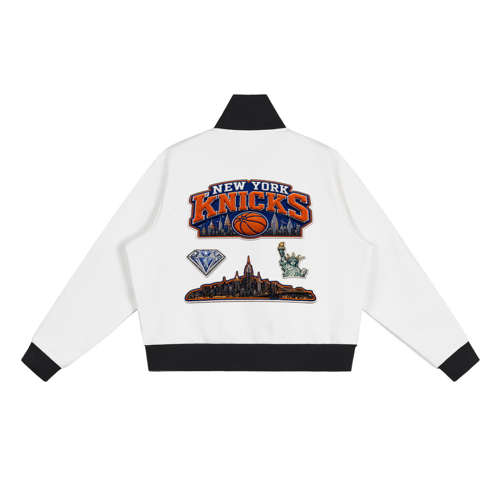Sbreezy women knicks Fleece Cropped Track Jacket