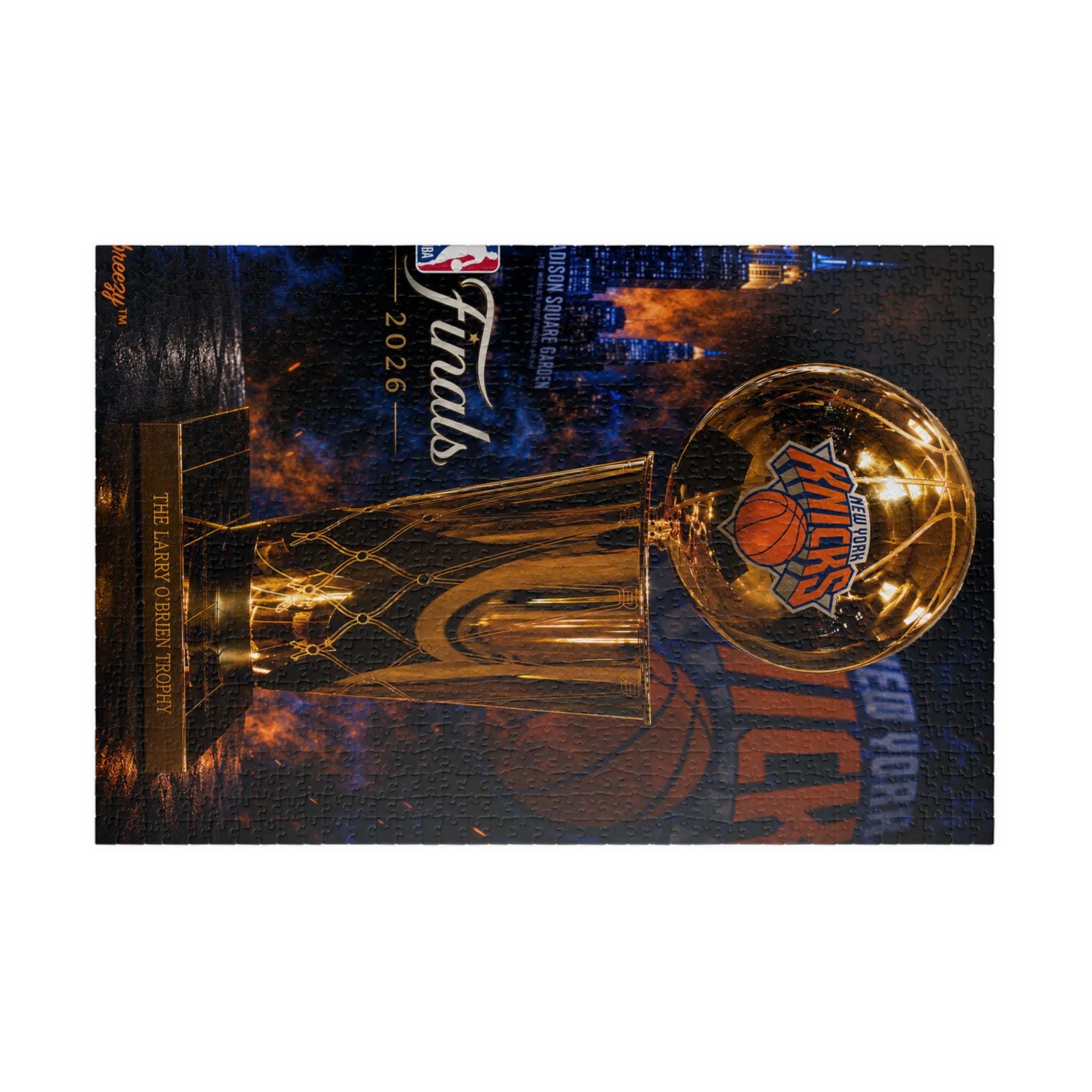 NBA Finals Trophy Puzzle — Basketball Championship Jigsaw (110/252/520/1014 pcs)