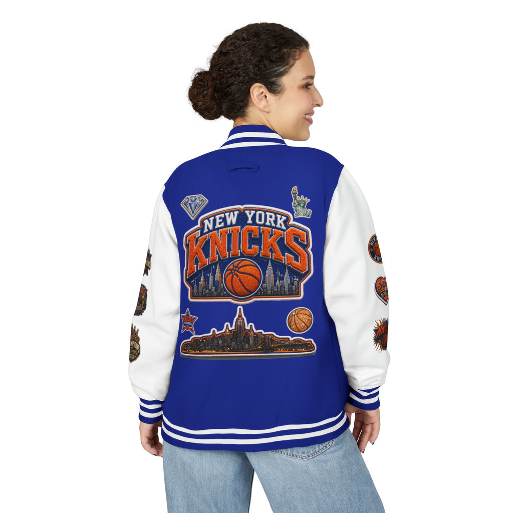 Knicks Patch Letterman Jacket — New York Basketball Varsity Jacket