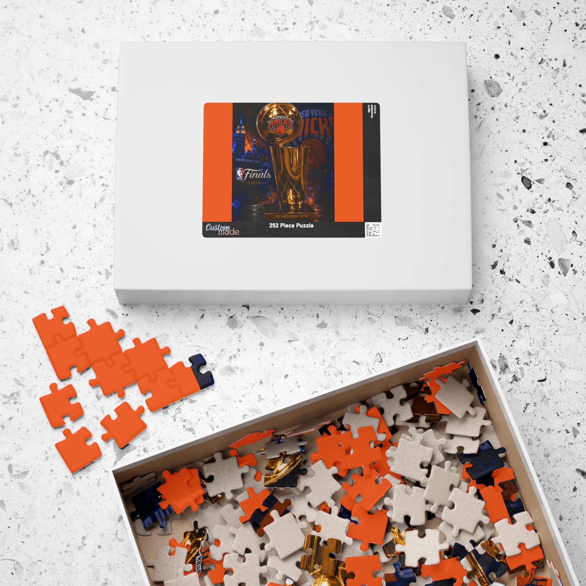 NBA Finals Trophy Puzzle — Basketball Championship Jigsaw (110/252/520/1014 pcs)