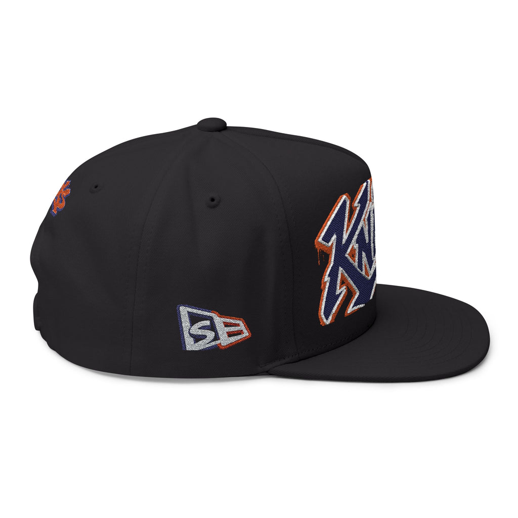 Knicks Embroidered Flat Bill Cap