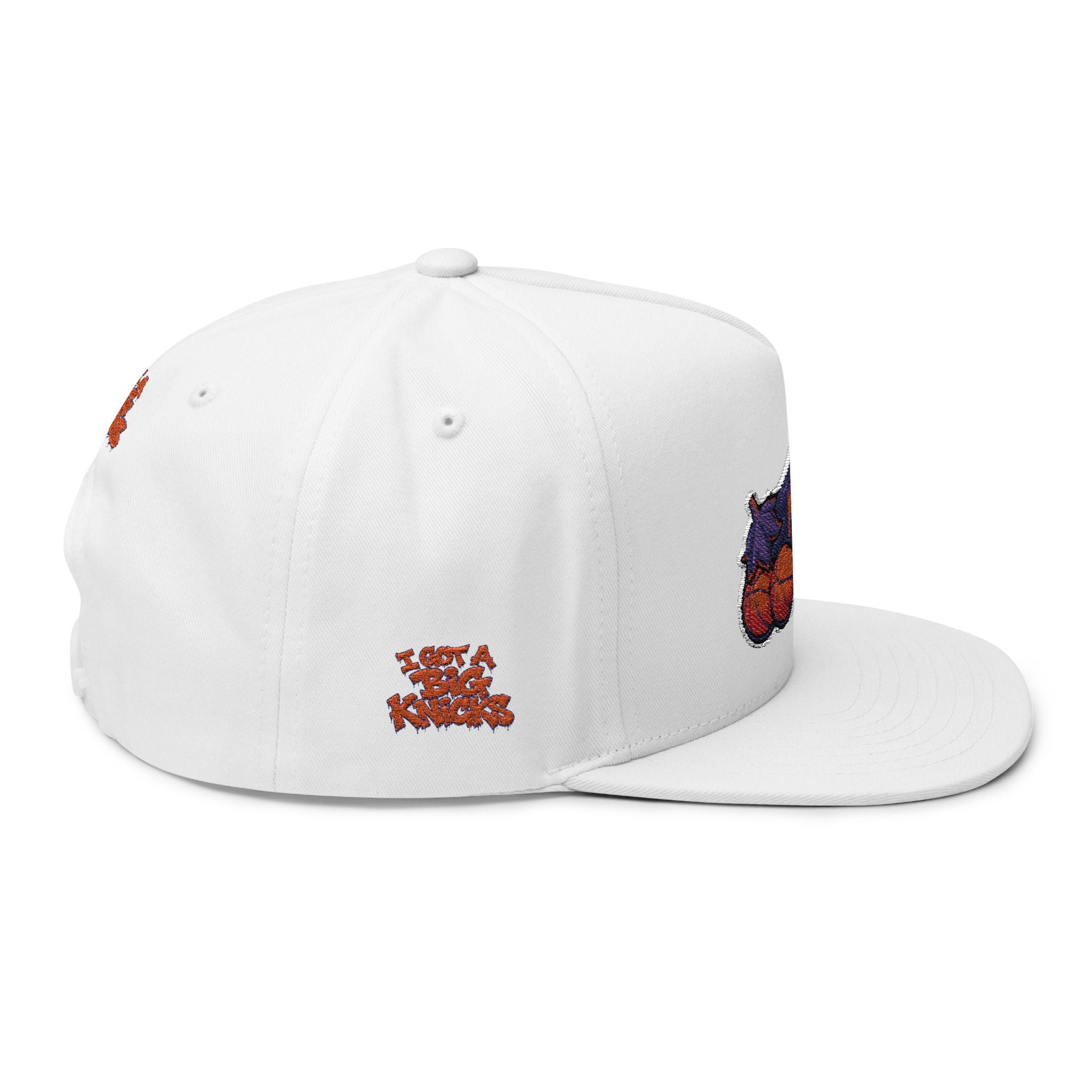 Embroidered Rocket Knicks Big Boy Flat Bill Cap