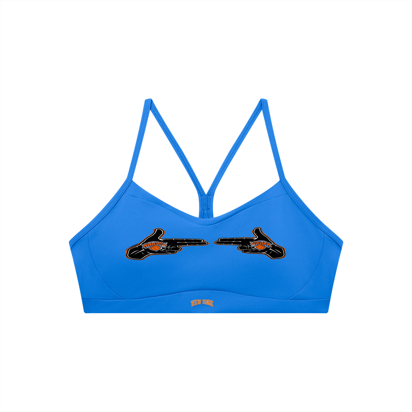 Knicks Women's Tight Cropped Sports Bra