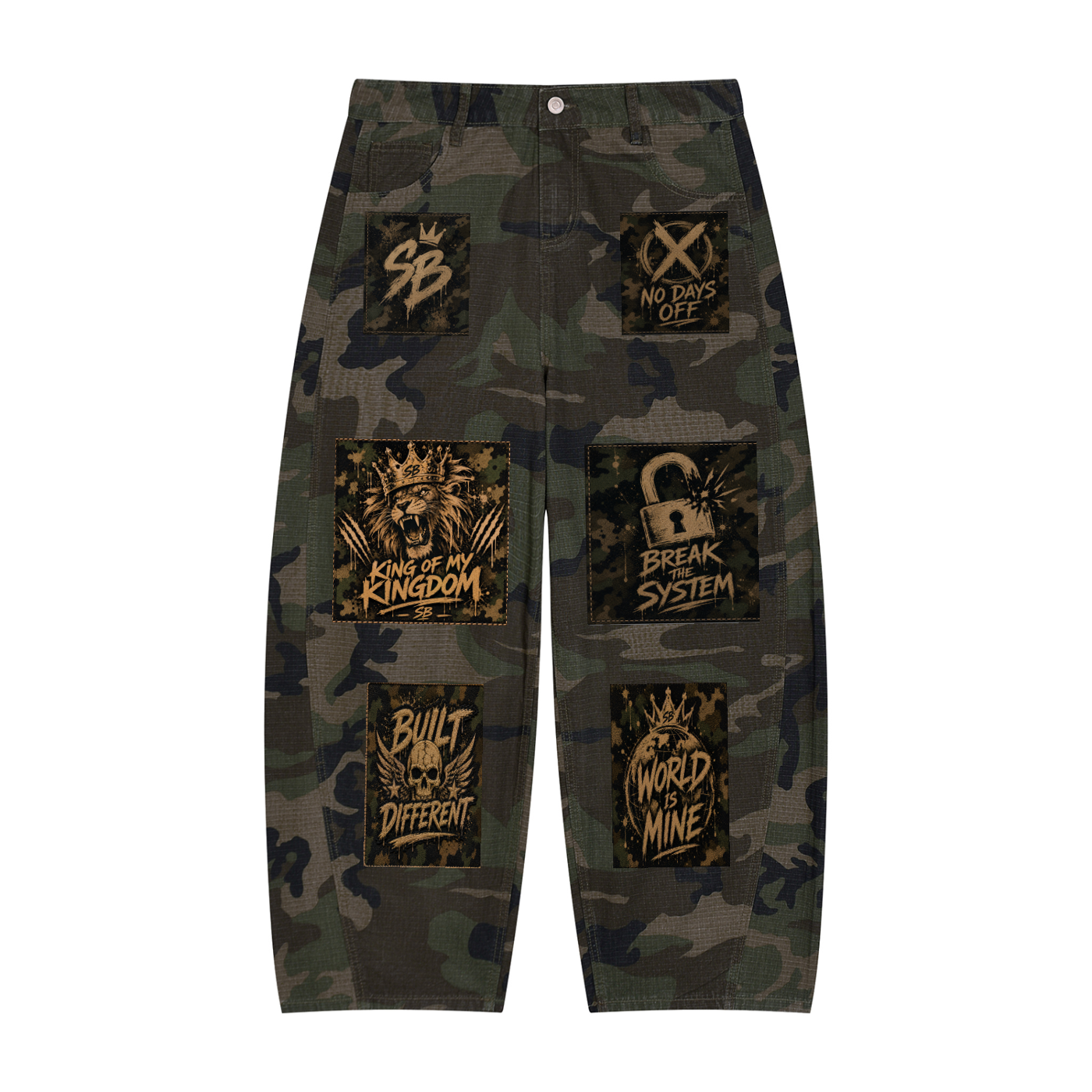 Sbreezy NYC Men’s Camo Cargo Pants