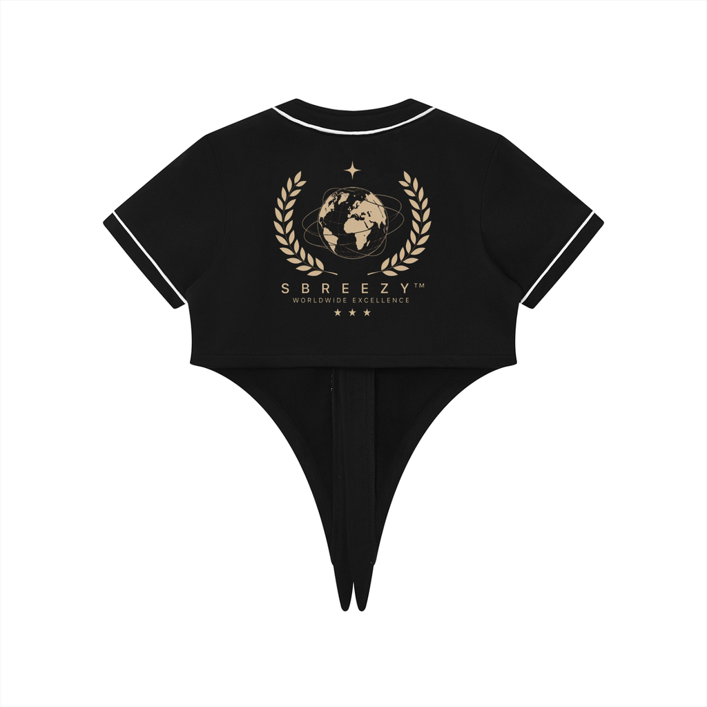 Sbreezy World Women's Piping Baseball Jersey