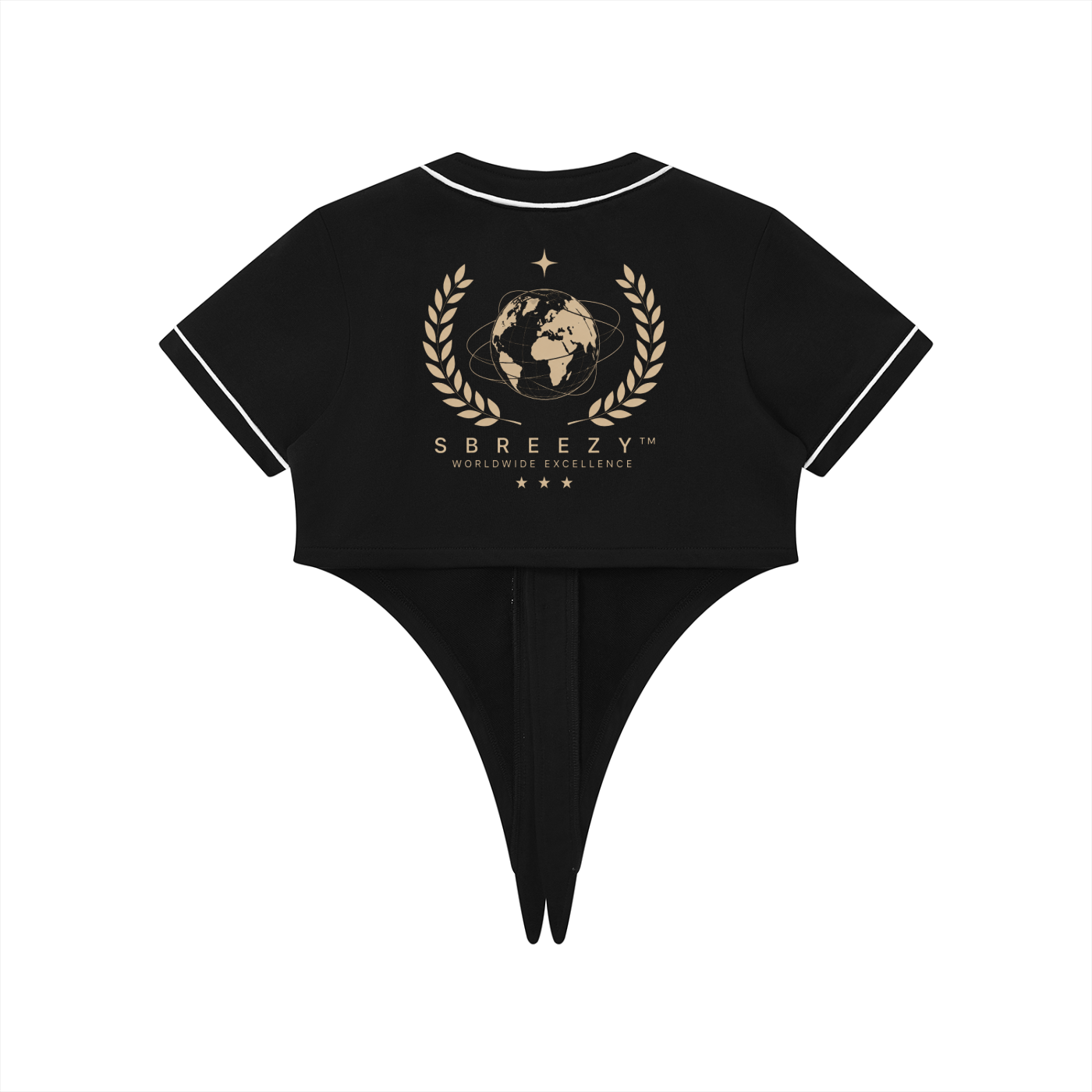 Sbreezy World Women's Piping Baseball Jersey