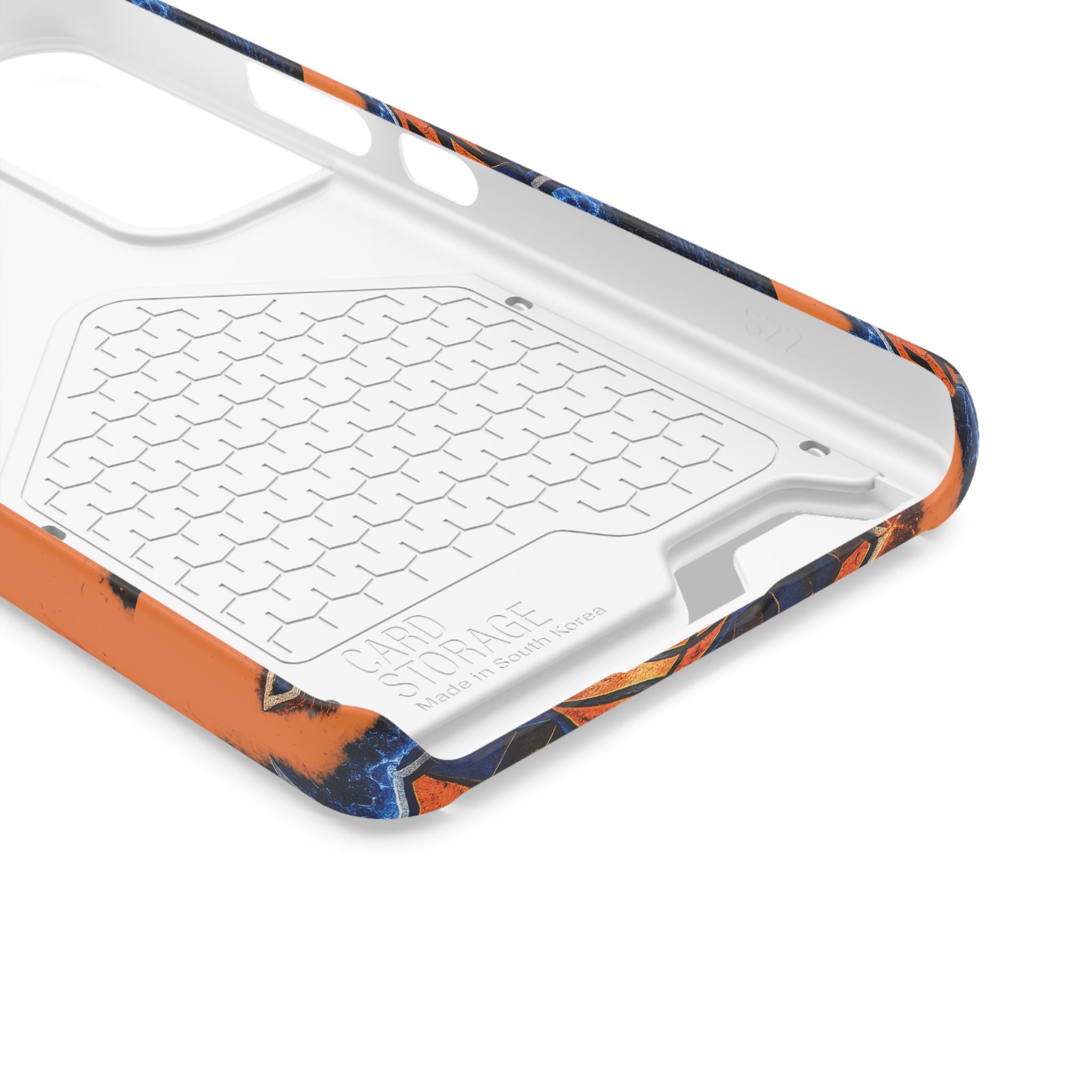 New York Knicks Card Holder Phone Case — Orange Team Logo Wallet Case