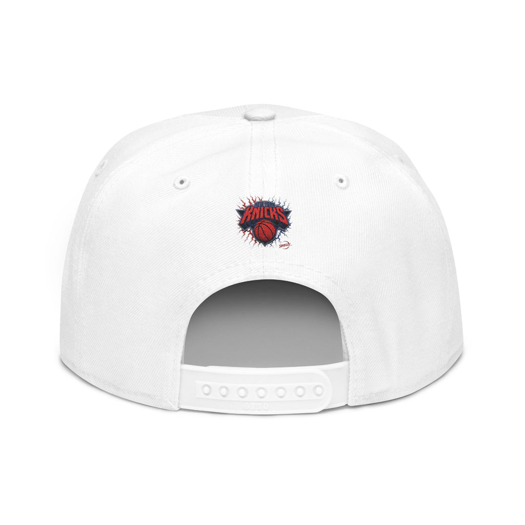New York Knicks Embroidered Snapback Hat — Retro Team Logo Cap