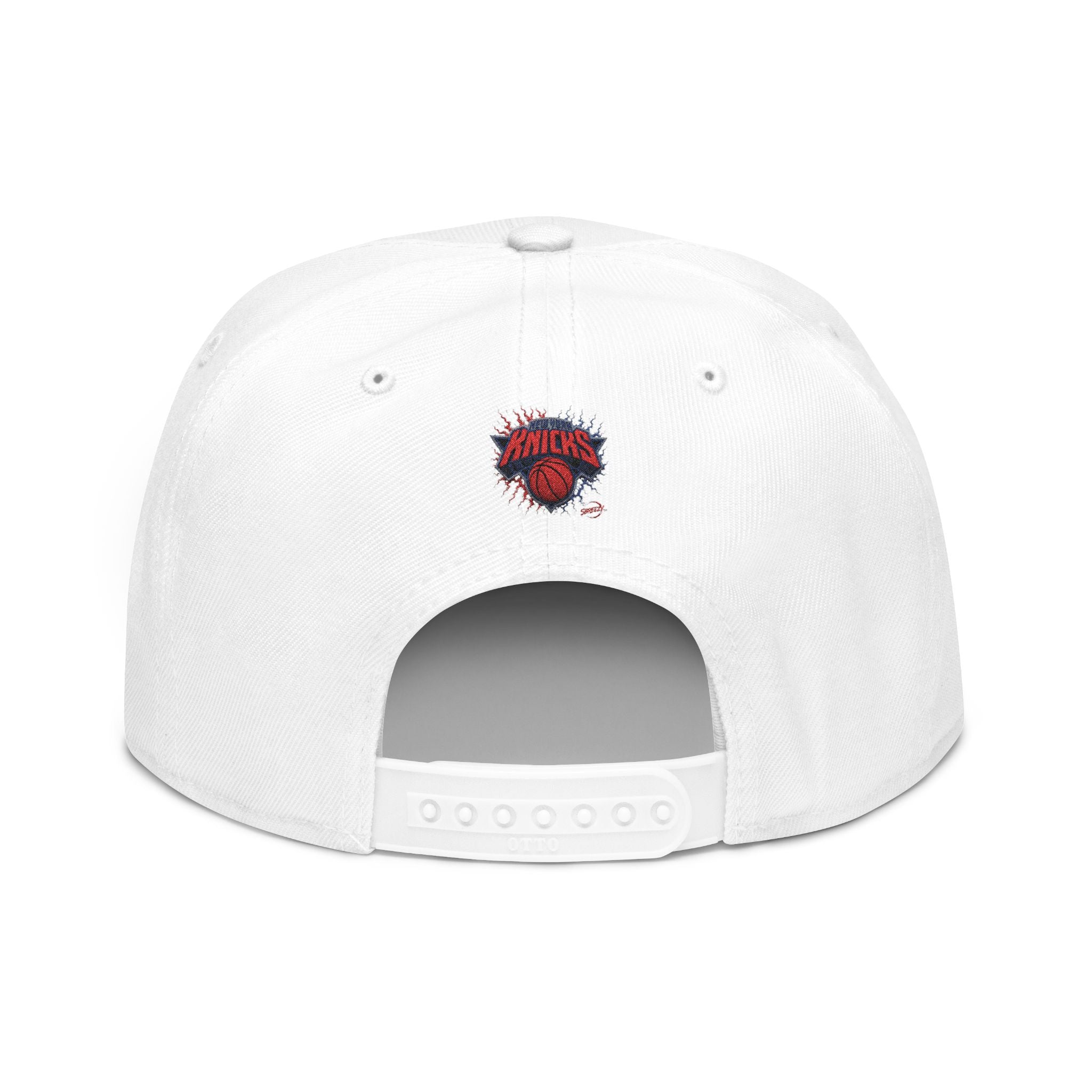 New York Knicks Embroidered Snapback Hat — Retro Team Logo Cap