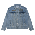 Nyc Unisex Vintage Wash Denim Jacket