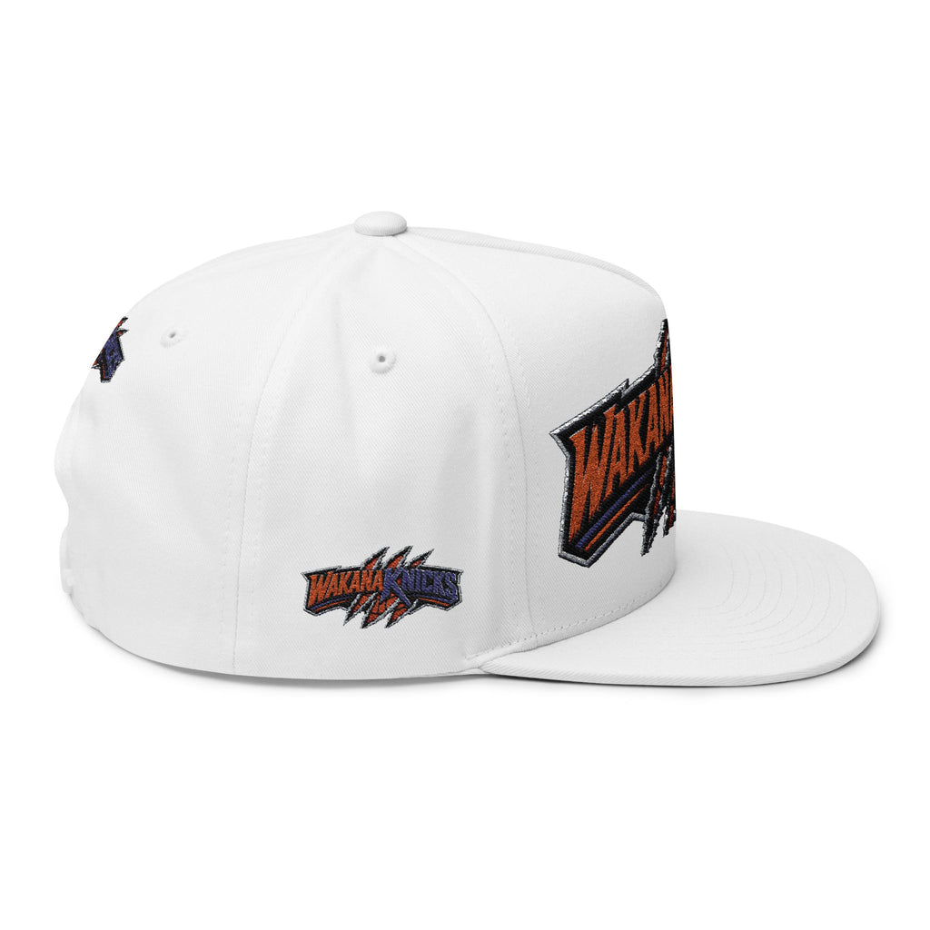 Wakana Knicks Flat Bill Cap — Embroidered Streetwear Snapback