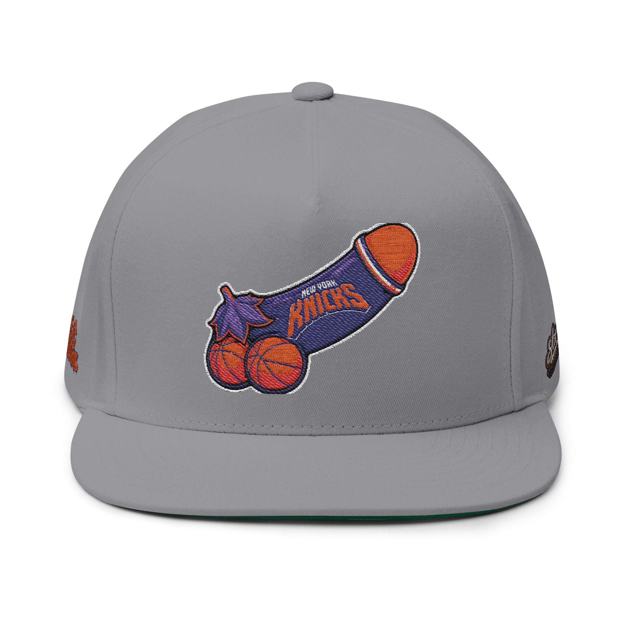 Embroidered Rocket Knicks Big Boy Flat Bill Cap