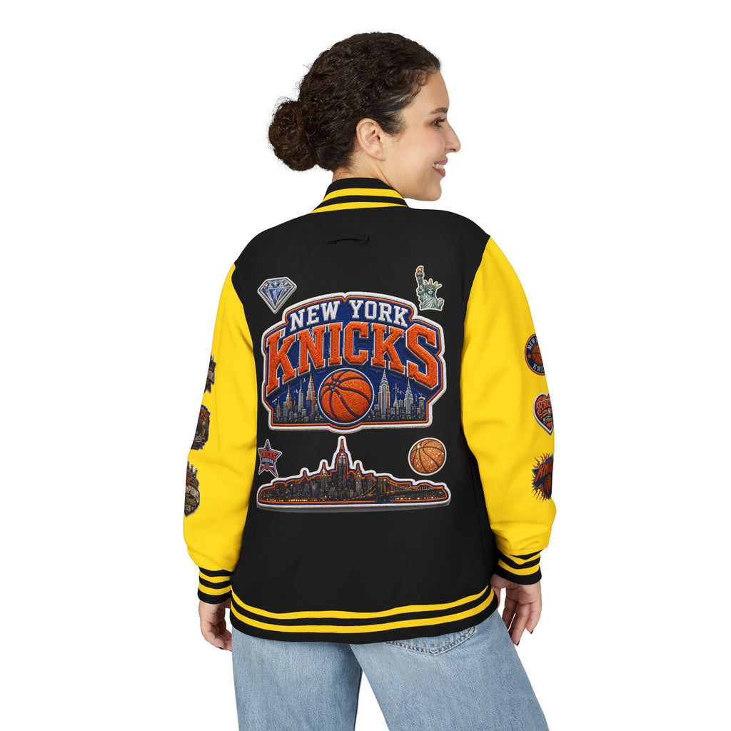 Knicks Patch Letterman Jacket — New York Basketball Varsity Jacket