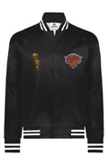Knicks Satin Baseball Varsity Jacket