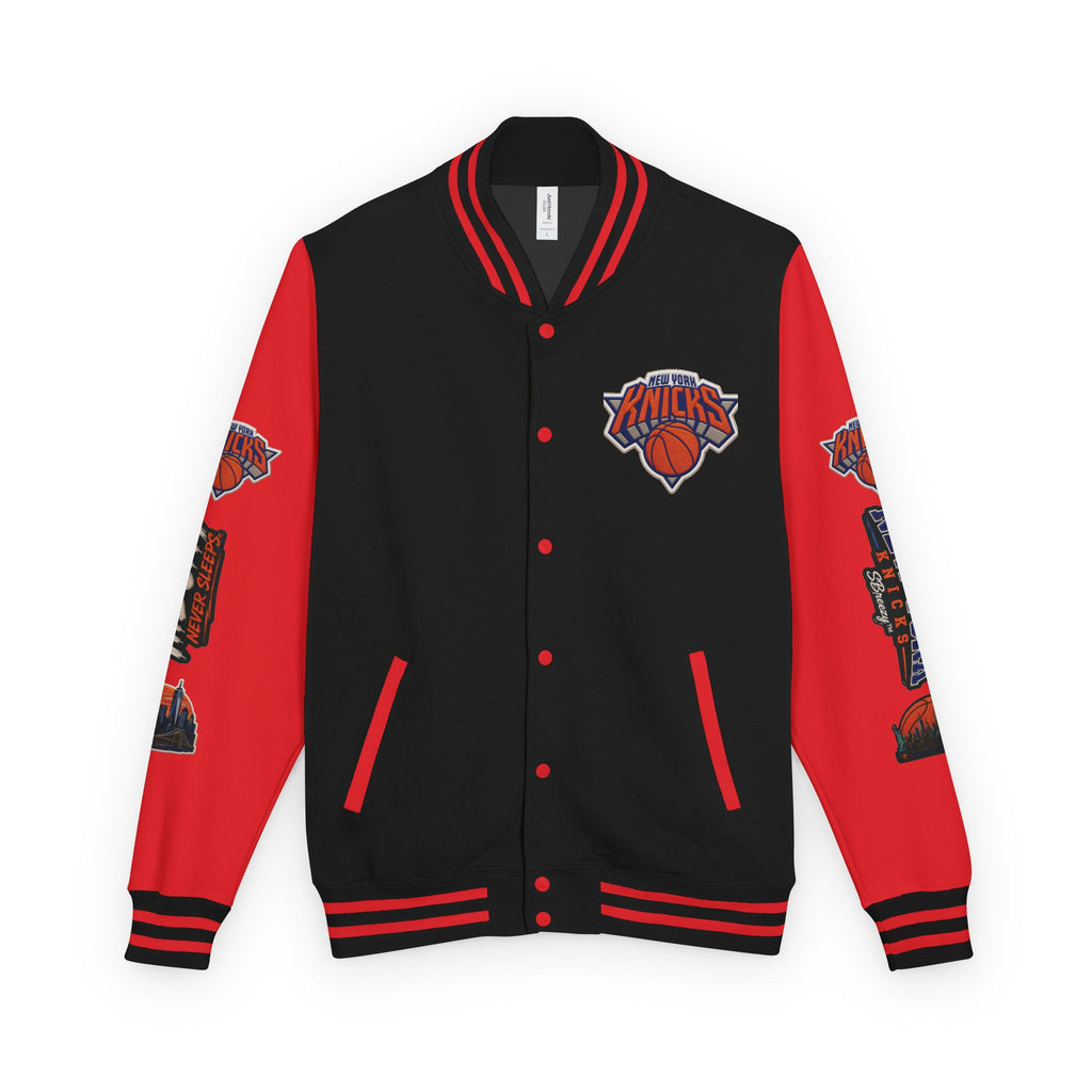 Letterman Jacket — 'The City Never Sleeps' New York Knicks Varsity Jacket