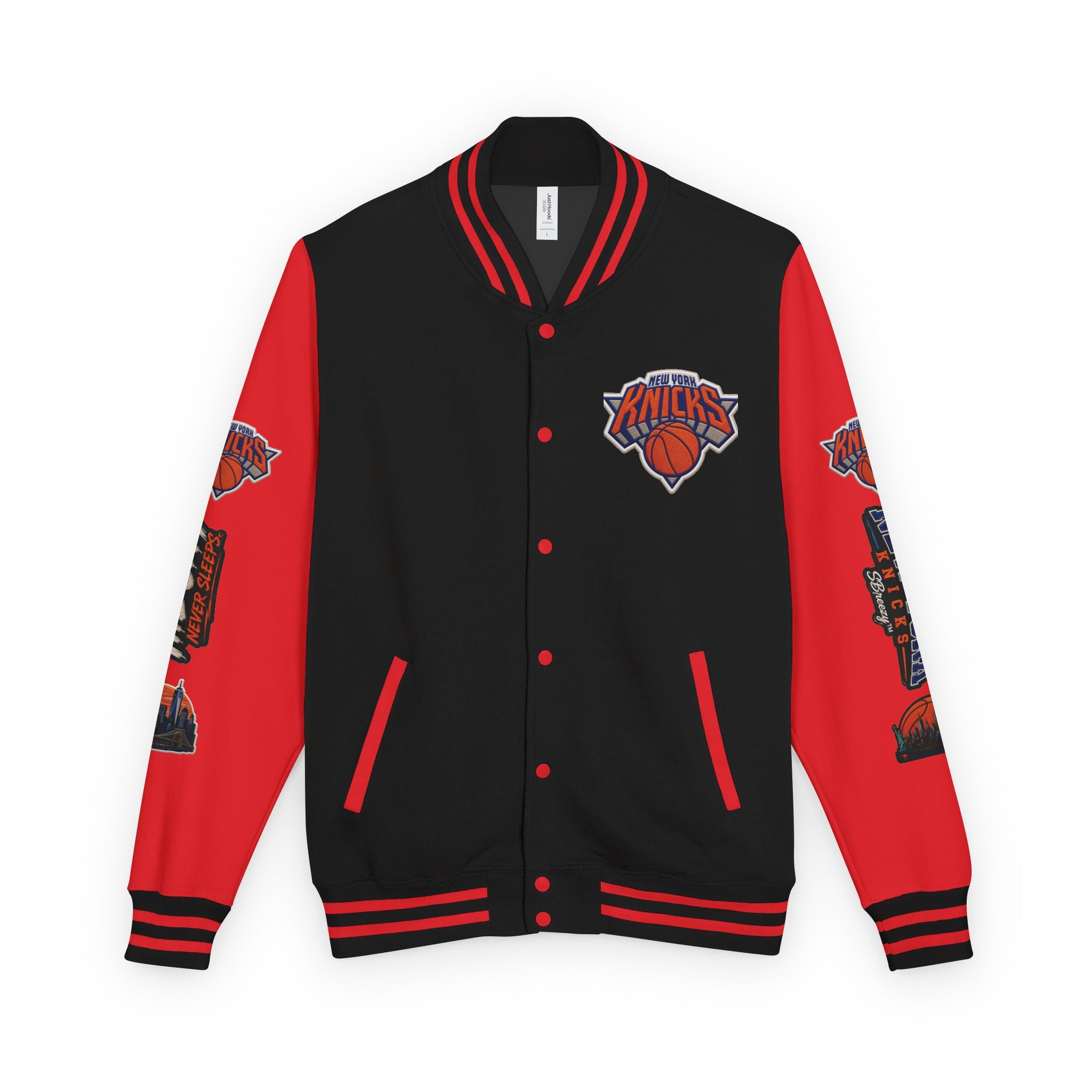 Letterman Jacket — 'The City Never Sleeps' New York Knicks Varsity Jacket