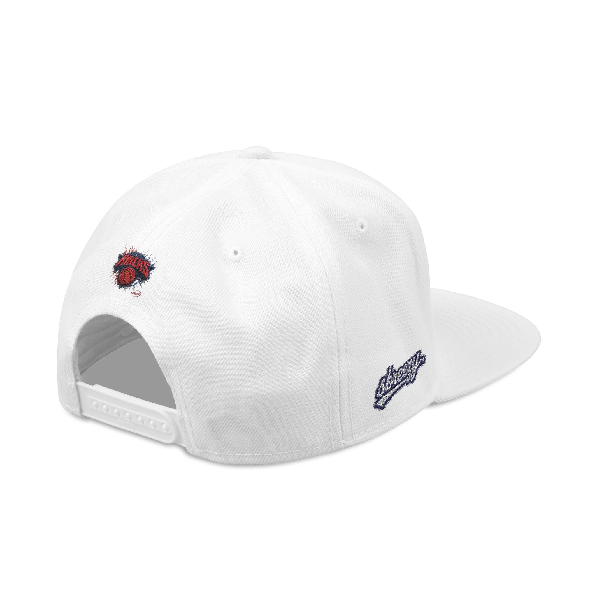 New York Knicks Embroidered Snapback Hat — Retro Team Logo Cap
