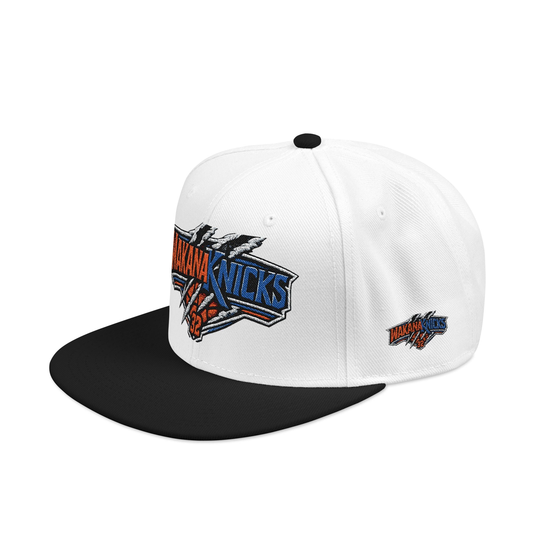 New York Knicks Embroidered Snapback Hat — Retro Team Logo Cap