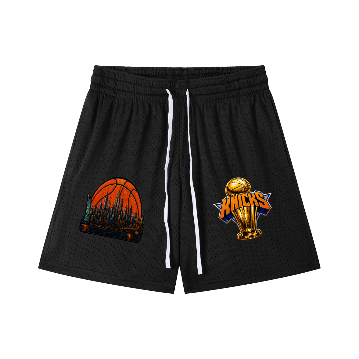 Knicks Championship Mesh Drawstring Shorts