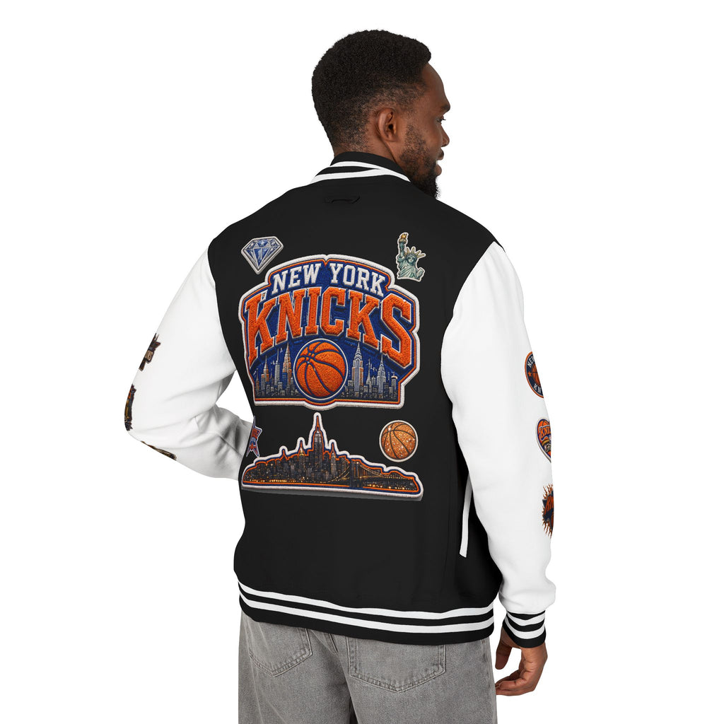Knicks Patch Letterman Jacket — New York Basketball Varsity Jacket