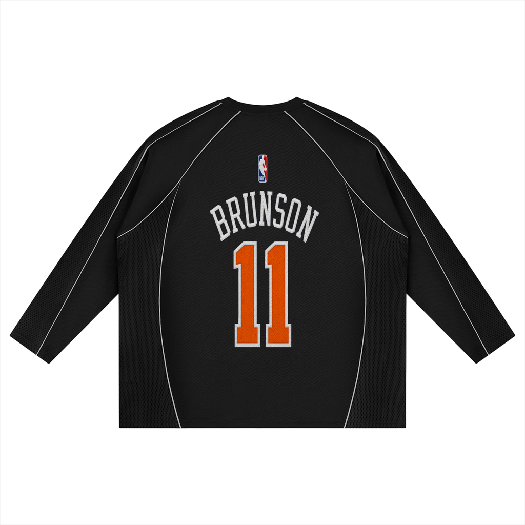 My cap Jalen Brunson Sbreezy Knicks Paneled Raglan Soccer Jersey