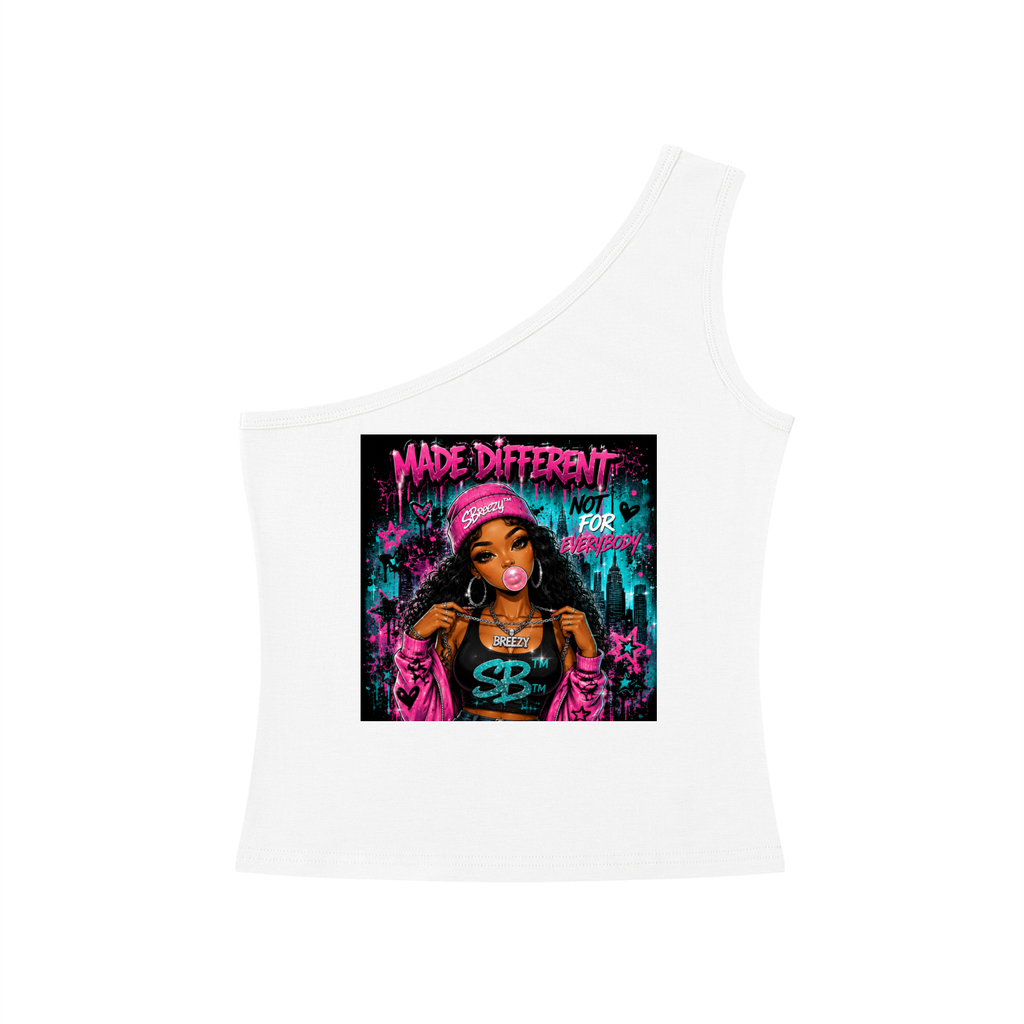 Sbreezy Shorty Women's One-Shoulder Crop Tank Top