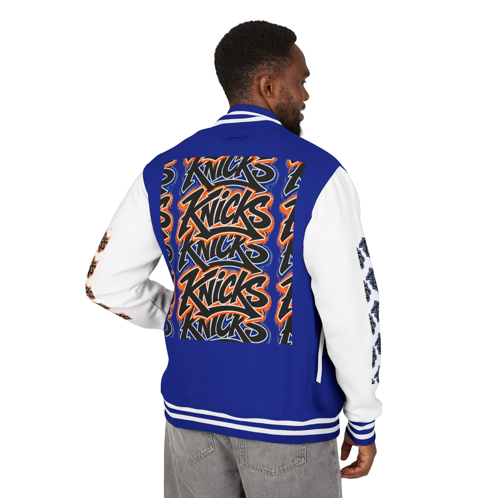 Knicks Graffiti Letterman Jacket
