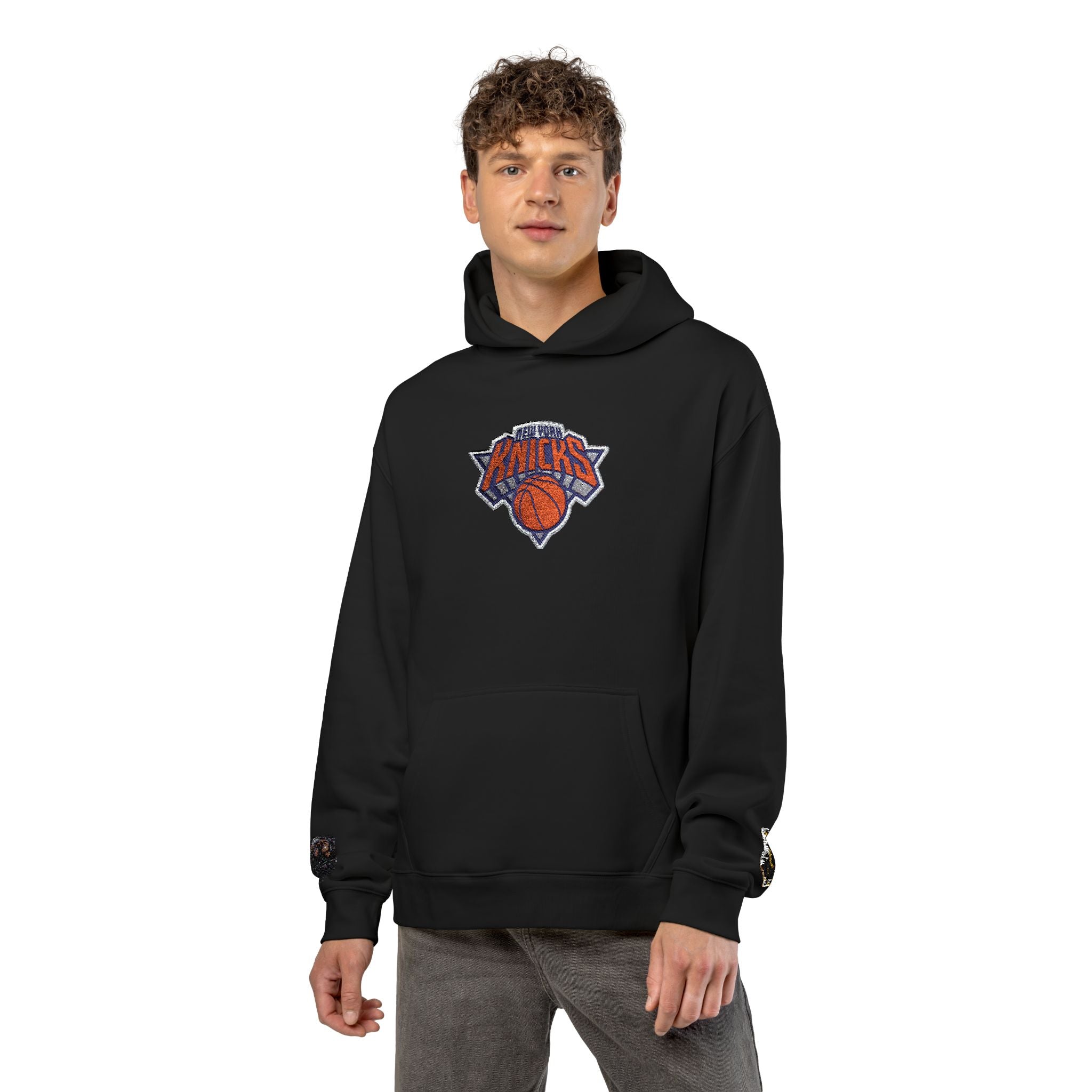 New York Knicks Logo Hoodie - Relaxed Streetwear Pullover