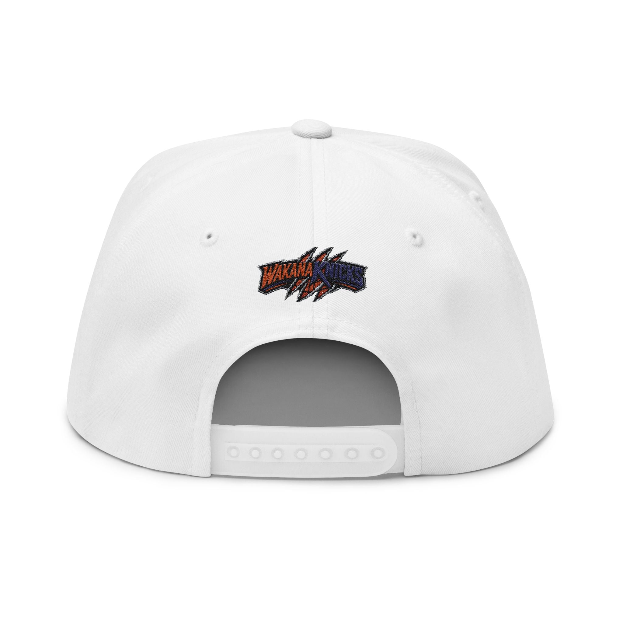 Wakana Knicks Flat Bill Cap — Embroidered Streetwear Snapback