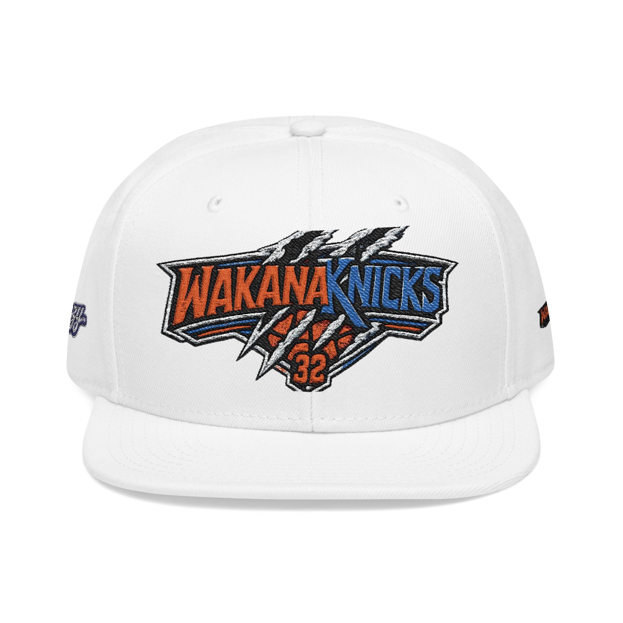 New York Knicks Embroidered Snapback Hat — Retro Team Logo Cap