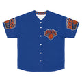 New York Knicks Baseball Jersey — NBA Team Fan Jersey with City Skyline