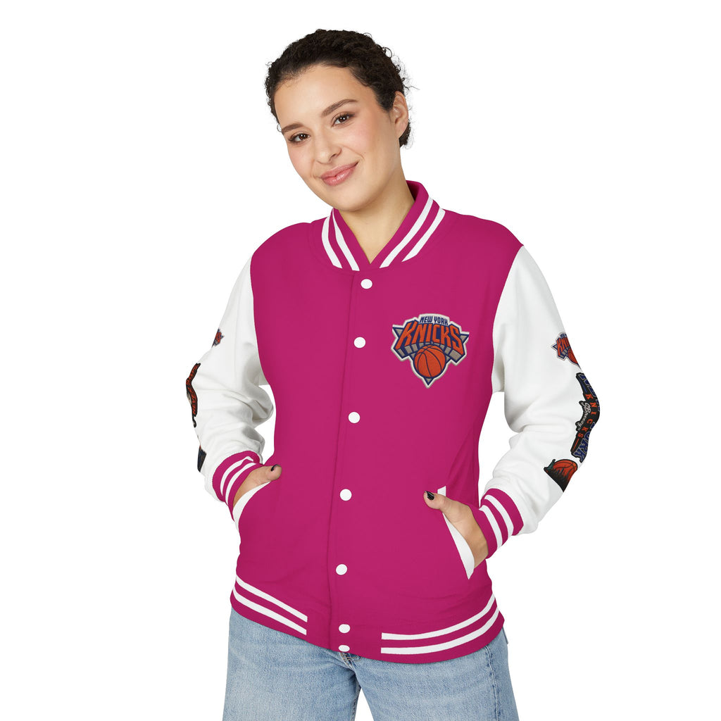 Letterman Jacket — 'The City Never Sleeps' New York Knicks Varsity Jacket