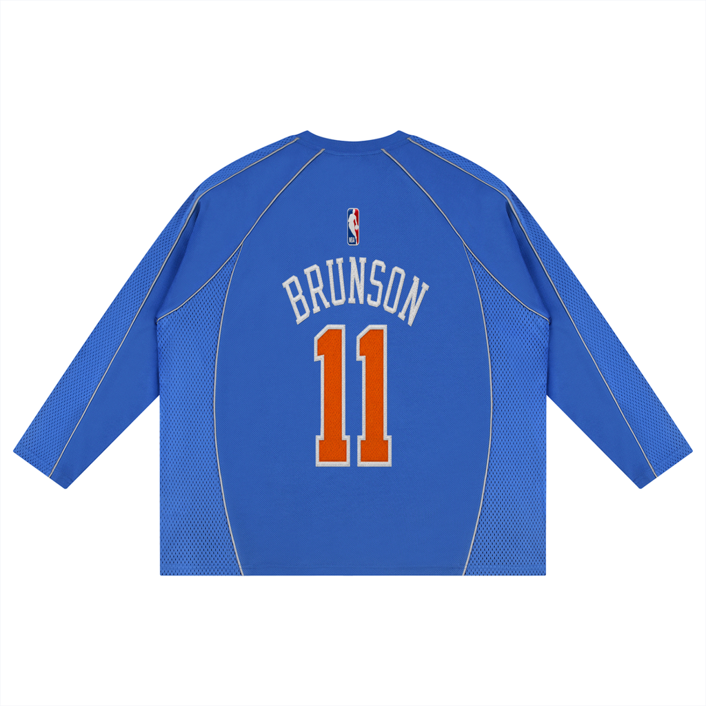 My cap Jalen Brunson Sbreezy Knicks Paneled Raglan Soccer Jersey