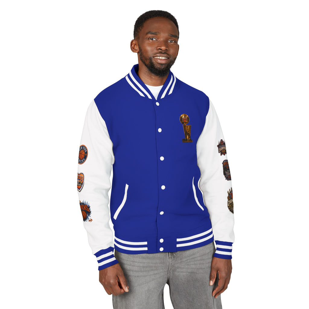 Knicks Patch Letterman Jacket — New York Basketball Varsity Jacket