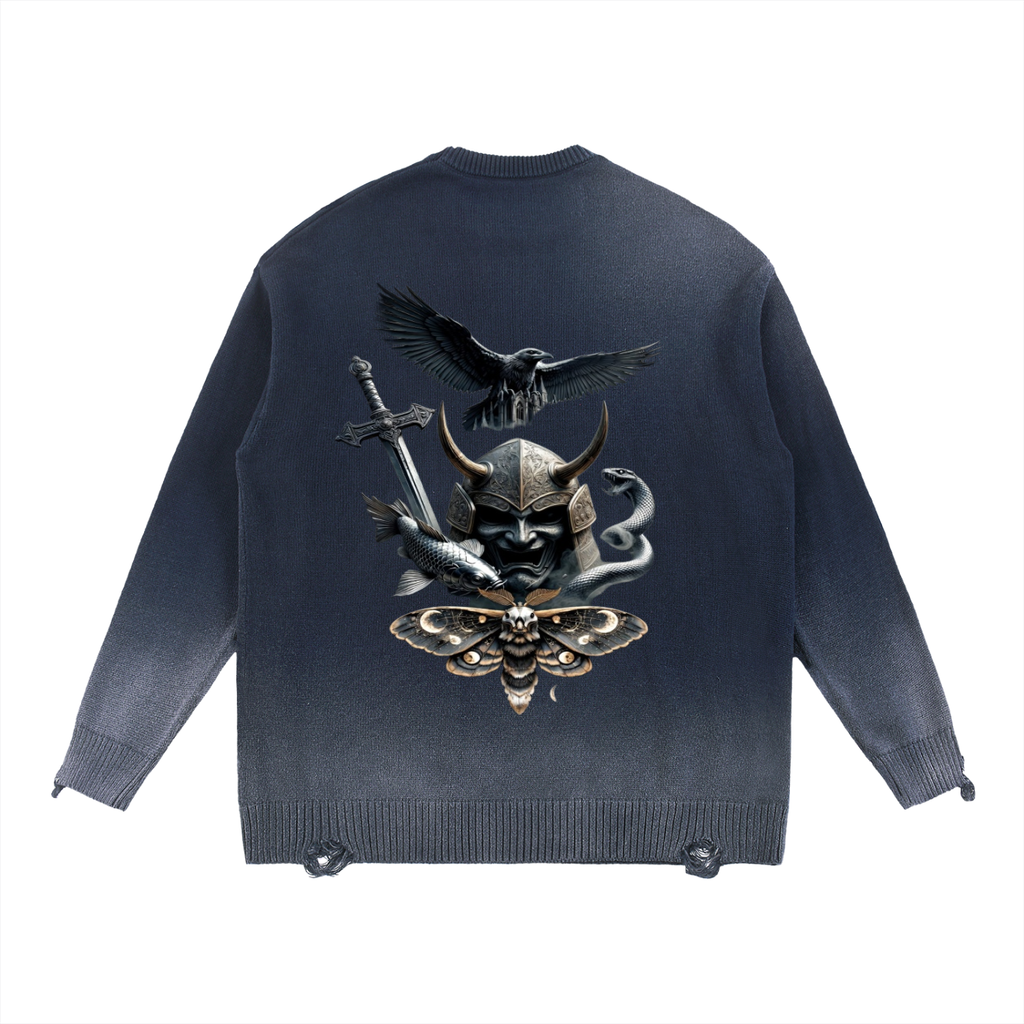 Sbreezy Samurai Ripped Crewneck sweater
