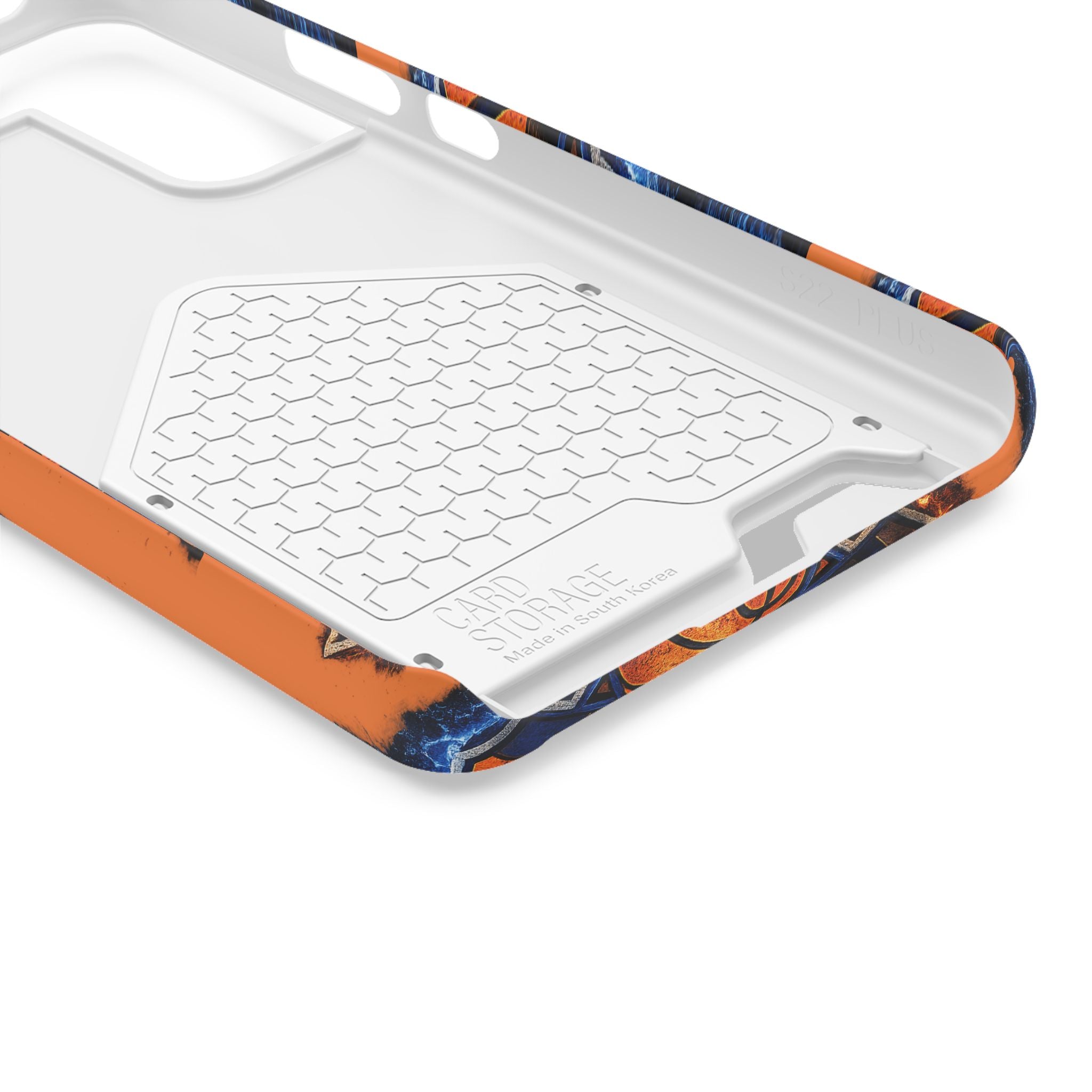 New York Knicks Card Holder Phone Case — Orange Team Logo Wallet Case